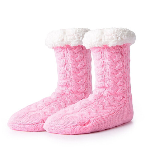 Women's Slipper Socks with Grippers and Sherpa Lining