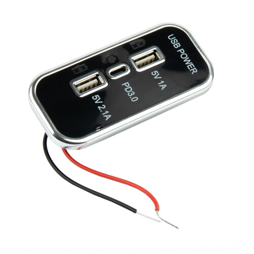 USB PD车载充电器 12-24V双口18W Type-C 1