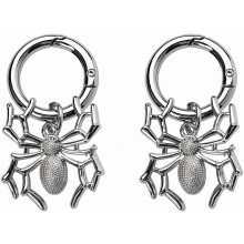 Spider Charm Gothic Boots Accessory Silver Metal 1 Piece