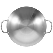 Stainless Steel Wok for Stir-Frying Large Size