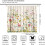 Floral Curtains Retro Bird and Flower Pattern 2 Panel Set 2