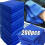 Microfiber Towels Blue Car Wash Drying Cloth 200 Pcs 2