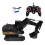 Grey Wireless Excavator Toy 24GHz Control Rotating Cab 1