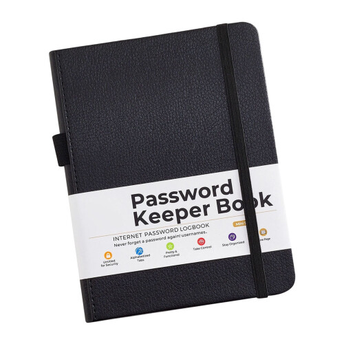 Portable Password Notebook Address Book for Daily Use and