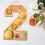 Wooden Number Serving Tray for Chocolate Fruit Cheese 4