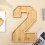 Wooden Number Serving Tray for Chocolate Fruit Cheese 3