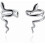 Sterling Silver Snake Cuff Earrings Clip-On No Piercing 1