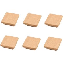 Wooden Furniture Handles Beech Hexagonal 40mm 6 pcs