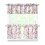 Pink Branches Kitchen Curtains and Valance Set 3-Piece Rod 1