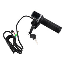 Electric Bike Twist Throttle 48V Black LCD Display