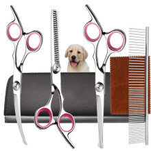 Titanium Coated Dog Grooming Scissors 6-in-1