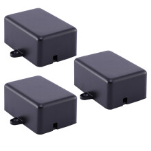 Electrical Junction Box Enclosure Case Black 3 Pcs