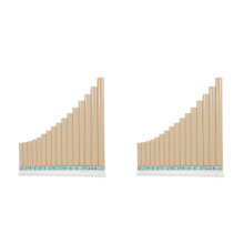 Drum Pan Flute 16 Pipes 2 Pieces