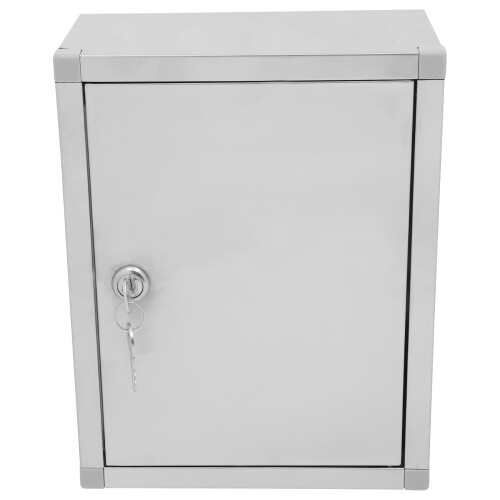Wall Mount Storage Box Silver Pearl Cotton 1 Pack