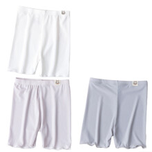 Girls Blended Fabric Shorts with Bowknot Lace Trim 3 Pack