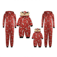 Christmas family matching hoodie pajamas reindeer print