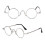 Presbyopia Glasses Black Circular Metal 3 Pairs 7