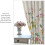 Floral Curtains Retro Bird and Flower Pattern 2 Panel Set 5