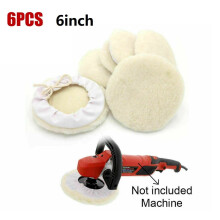 Car Lamb's Wool Buffing Wheel Pad 6 inch 6 pcs