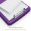 Deep Purple Clipboard with Storage 8.5" x 11" 4