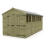 8 x 19 Apex Shed Tanalised (Double Door, With Windows) 2