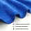 Microfiber Towels Blue Car Wash Drying Cloth 200 Pcs 7