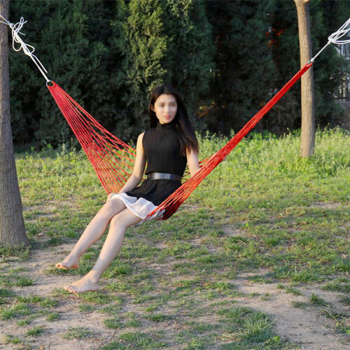 Camping Hammock Lightweight Mesh Outdoor Relaxation 1