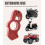 Motorcycle Brake Lock Heavy Duty Adjustable Red 6