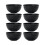 Black Grain Bowl Reusable Plastic Dinner Bowl 4 6 or 8 2