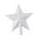 Silver Christmas Star Ornament for Tree, Window, or Table 3
