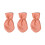 Piano Pedal Cover Dustproof Protector Red 3 Pcs 3