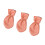 Piano Pedal Cover Dustproof Protector Red 3 Pieces 4
