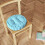 Cushion Corn Kernel Corduroy Chair Pillow Sky Blue 1-Pack 4