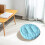Cushion Corn Kernel Corduroy Chair Pillow Sky Blue 1-Pack 5