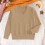 Women's Knit Turtleneck Pullover Sweater Rose Gold M 1