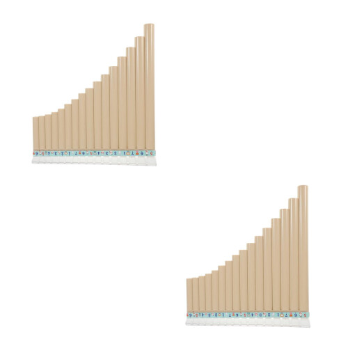 Drum Pan Flute 16 Pipes 2 Pieces 2
