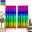 Rainbow Hexagonal Curtains 72x63in for Kids Bedroom 3