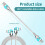 USB-C Fast Charging Cable 65W 100cm Rotatable Luminous 4