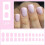Square Press-On Nails Black 24 pcs 8