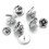 Butterfly Pin Backs Stainless Steel 5 Pieces 8