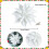 4 inch Glitter Poinsettia Ornament White 1 pack 2