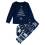 Matching Family Pajama Sets Blue Tree Long Sleeve Tee and 2