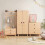 Dresser Knobs Round Wooden Handle Beech 38mm 4 pcs 4