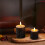 LED Artificial Bark Candle Set 2-Pack Battery Operated 4