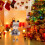 Blue Fabric Snowman Plush Doll with Hat and Scarf 6
