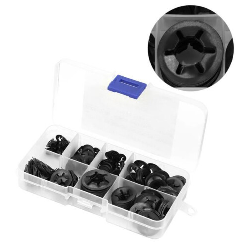 Locking washer - 260PCS - Manganese steel - Black 1