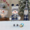 Blue Fabric Snowman Plush Doll with Hat and Scarf 2