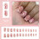 French Tip Square Press-On Nails Full Cover 8