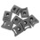 Sliding Door Stopper Shower Guide Grey 8 pcs 6