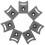 Sliding Door Stopper Shower Guide Grey 8 pcs 5